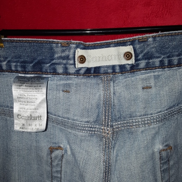 *SOLD*CARHARTT MENS JEANS BLUE DENIM SZ 36x30 - Picture 2 of 5